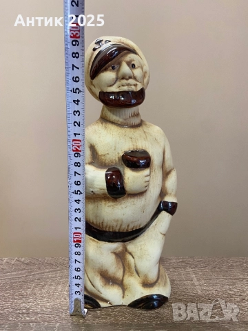 Винтидж керамичен щоф „Моряк с халба“, снимка 2 - Антикварни и старинни предмети - 52488216