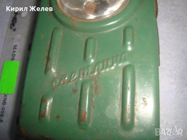 СВЕТЛИНА - СТАРО СИГНАЛНО МЕТАЛНО РЯДКО РЕТРО БГ - ФЕНЕРЧЕ ВОЕННО 32171, снимка 2 - Антикварни и старинни предмети - 38276922