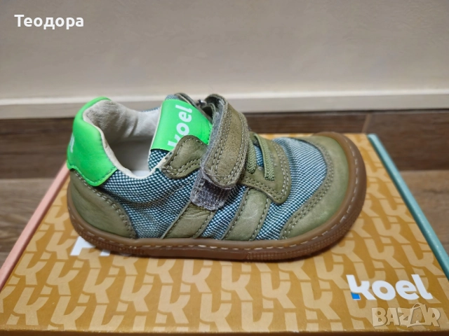 Детски боси обувки KOEL Dylan II Textile Olive , снимка 4 - Детски обувки - 51987076