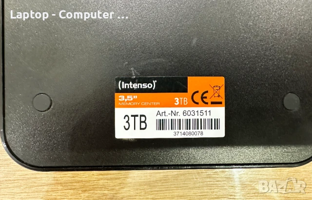 Intenso 3TB - Външен хард диск USB 3.0 3.5", снимка 3 - Външни хард дискове - 50813253