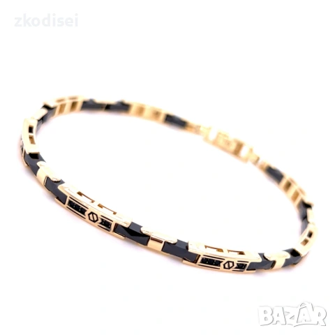 Златна мъжка гривна 11,17гр. 20,0см. 14кр. проба:585 модел:36386-3