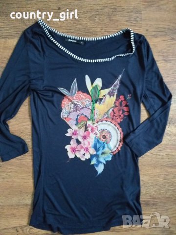 Desigual - страхотна дамска блуза, снимка 4 - Блузи с дълъг ръкав и пуловери - 27152424