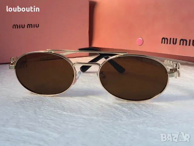 Miu 2024 дамски слънчеви очила елипса овални кръгли 4 цвята, снимка 17 - Слънчеви и диоптрични очила - 47681503