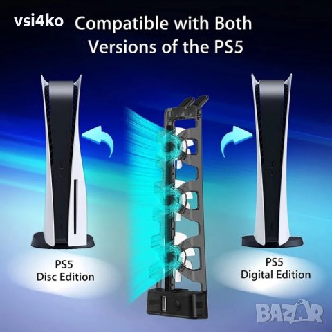 Охлаждаща система за PlayStation 5, снимка 4 - Аксесоари - 43415400