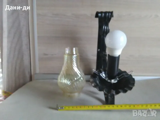 Аплик стенна лампа от ковано желязо , снимка 2 - Лампи за стена - 48785395