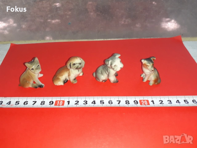 Лот много красиви фигури кученца миниатюри порцелан, снимка 6 - Антикварни и старинни предмети - 53422450