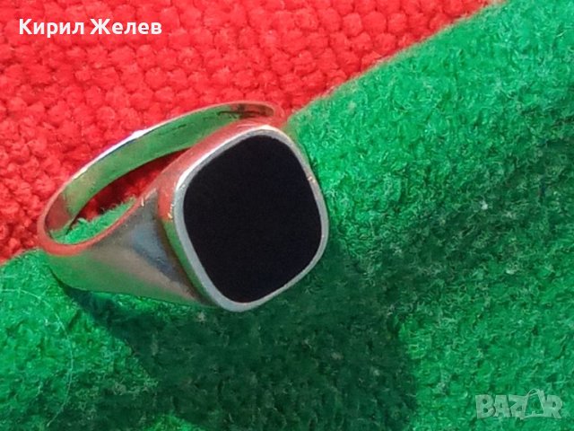 КЛАСИЧЕСКИ СТИЛ ИЗИСКАН ЕМАЙЛИРАН СРЕБЪРЕН ПРЪСТЕН СРЕБРО 925 МАЙСТОРСКА БИЖУТЕРСКА ИЗРАБОТКА 45536, снимка 18 - Пръстени - 45955230