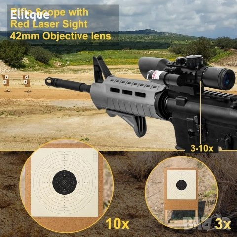 Оптика с лазер, снимка 7 - Оборудване и аксесоари за оръжия - 53106933