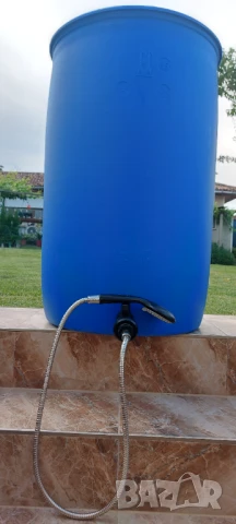 Дебелостенни бидони 2,5мм /220 литр с кран + бърза връзка пригодени за капково напояване и летен душ, снимка 17 - Напояване - 46777490