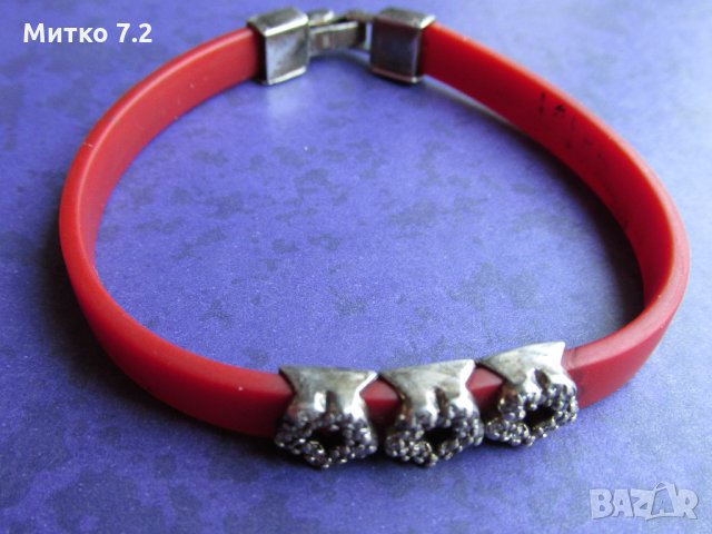 сребърна гривна - 5, снимка 4 - Гривни - 28499530