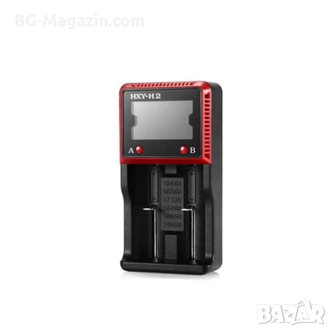 Универсално интелигентно зарядно устройство за батерии 18650 16340 26650 2 слота бързо зареждане, снимка 6 - Друга електроника - 51041549