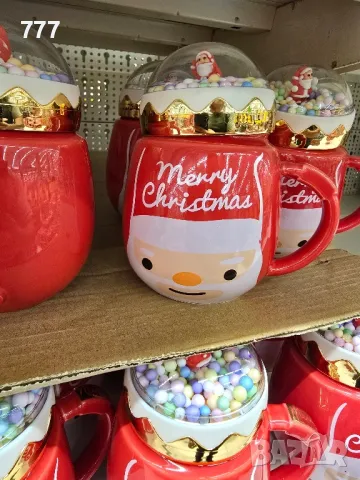 коледни чаши с капак 