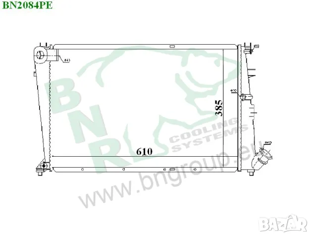 Воден радиатор BNR за CITROEN BN2084