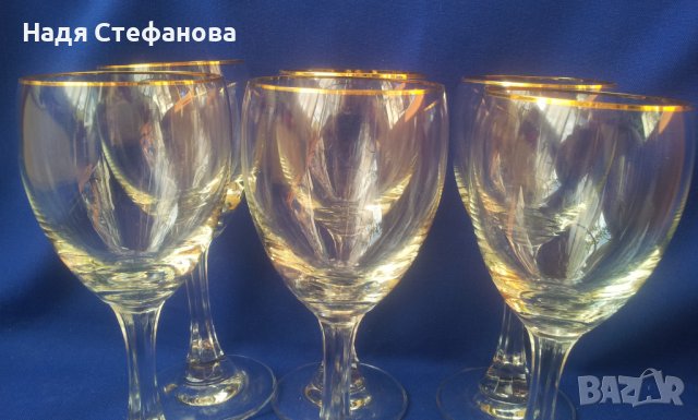 Ретро кристални чаши за ракия, вино – CAROLINE selection , снимка 6 - Сервизи - 37981832