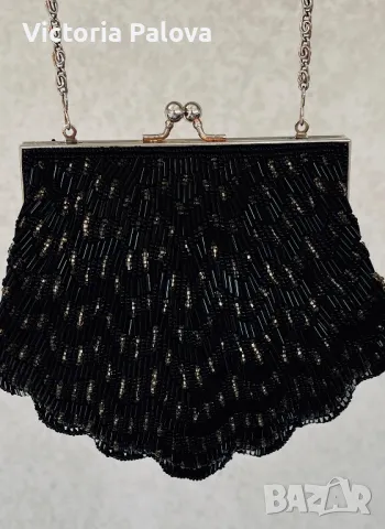 Красива чанта с мъниста , снимка 4 - Чанти - 49509321