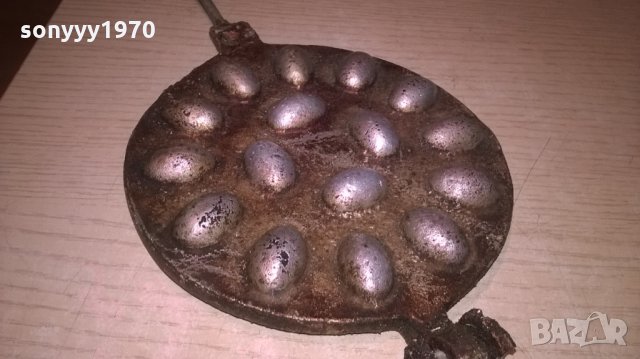 двоен тиган за ореховки-внос франция-40х15см, снимка 3 - Съдове за готвене - 27106388