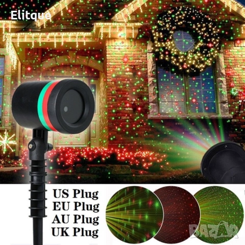 Лазерен прожектор Проектор за Коледна украса , снимка 16 - Други стоки за дома - 52889129