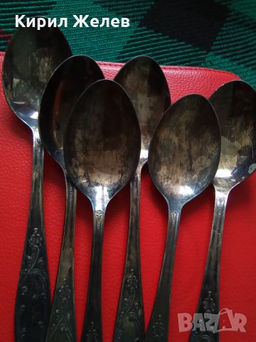 Стари руски ножчета лажички посребени , снимка 10 - Антикварни и старинни предмети - 23737056