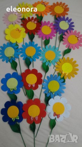 Пролетни цветя от филц, снимка 15 - Други - 20933349