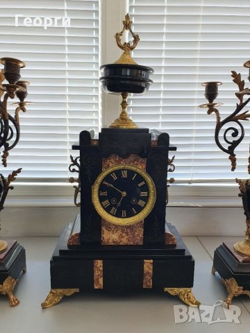Антикварен каминен часовник , снимка 2 - Антикварни и старинни предмети - 34829158