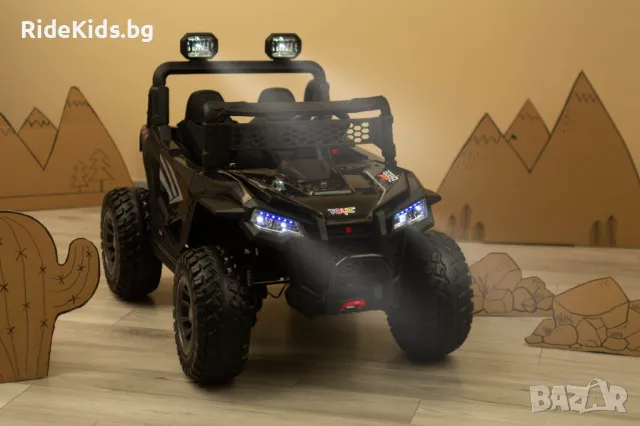 Офроуд акумулаторен автомобил BLAZE, Черен – 4x4, до 35кг., с дистанционно и LED, снимка 17 - Детски велосипеди, триколки и коли - 50099579