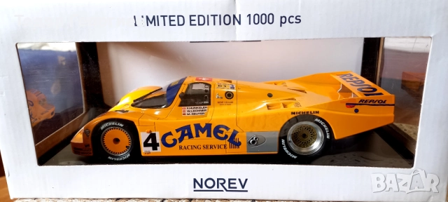  Porsche 962 C 24h Le Mans 1988 1:18  Norev, снимка 3 - Колекции - 52036373