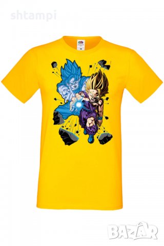 Мъжка тениска Dragon Ball Z Gohan X Goku,Анимация,игра,Празник,Повод,, снимка 2 - Тениски - 37906288