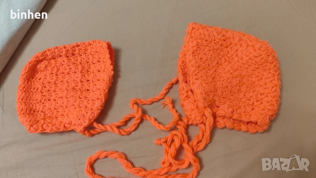 Бебешки нови плетени дрешки 1-3 месеца, снимка 4 - Комплекти за бебе - 52578429