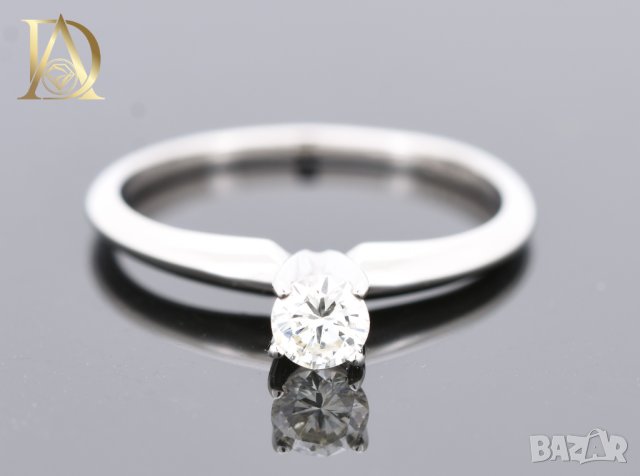 Нов Златен Пръстен с 0.25кт Естествен Диамант