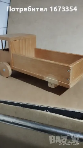 Дървени камиончета+ АРТ декорация, снимка 5 - Други ценни предмети - 49690893