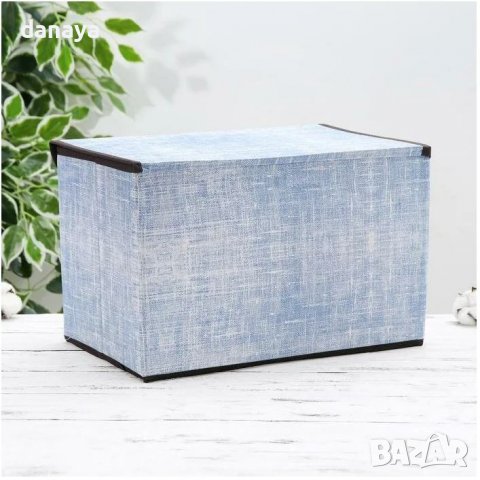 2847 Сгъваема кутия за съхранение 38х24х24 см, снимка 4 - Органайзери - 36636515