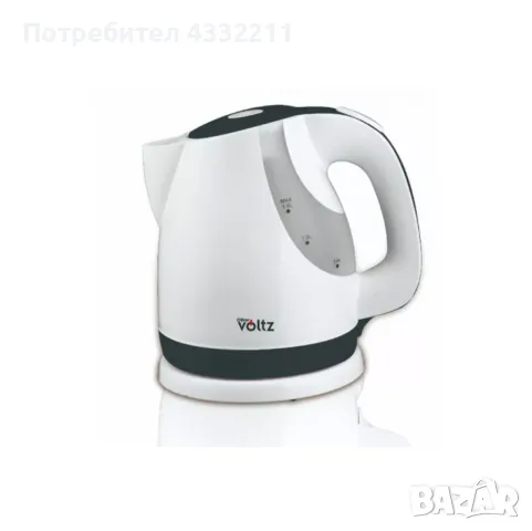 Електрическа кана Voltz 2200W, 1.6л., Бял/черен, Бял/червен, Черна, снимка 1 - Кани - 48452021