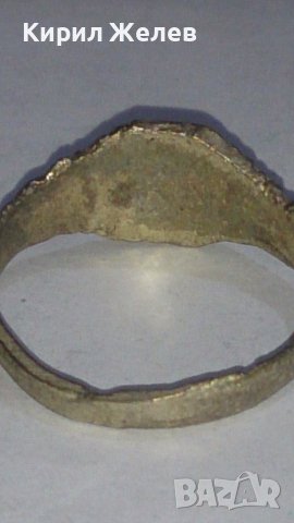 Старинен пръстен сачан над стогодишен с БУКВА З - 66921, снимка 3 - Антикварни и старинни предмети - 29004352