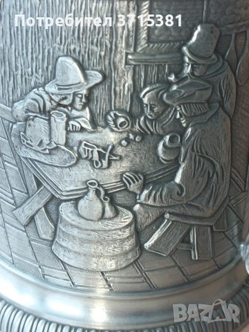 Цинкова халба, снимка 7 - Антикварни и старинни предмети - 52910509