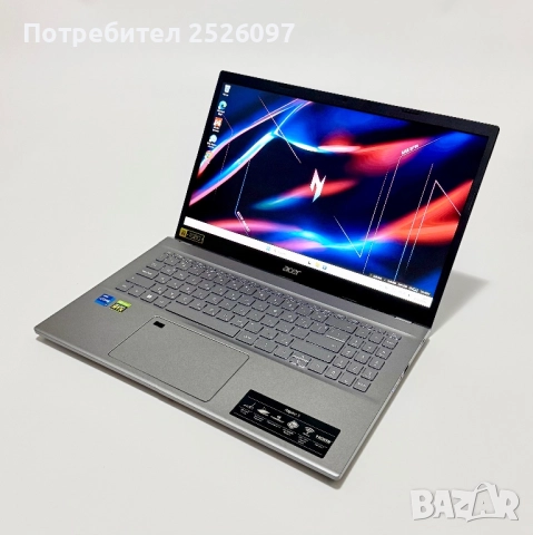 Acer Aspire 5/15,6'' IPS/i7-1260p 18MB/RTX 2050/1TB NVMe/16GB RAM, снимка 5 - Лаптопи за работа - 52400705