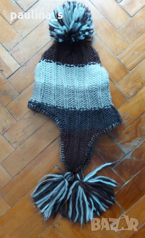 Топла пухкава ушанка с поларена подплата , снимка 2 - Шапки - 35511933