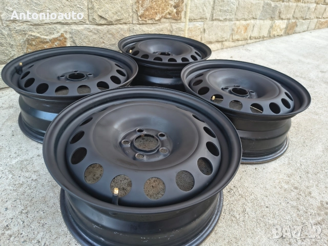 5х100 - 16 цола оригинални метални джанти 5x100 от volkswagen 5 x 100, снимка 4 - Гуми и джанти - 51584761