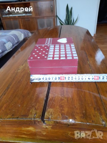 Стара дървена кутия,несесер #6, снимка 4 - Други ценни предмети - 32688560