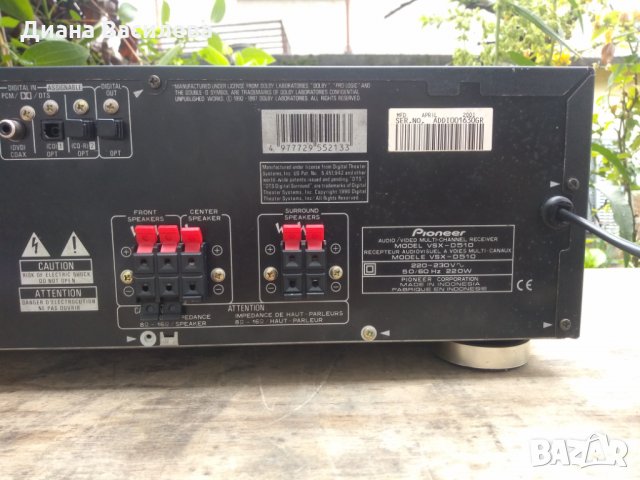 Pioneer VSX D510, снимка 9 - Ресийвъри, усилватели, смесителни пултове - 28705773