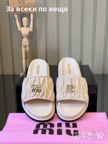 Miu Miu Дамски Чехли Миу Миу Код E314, снимка 2 - Чехли - 50416737