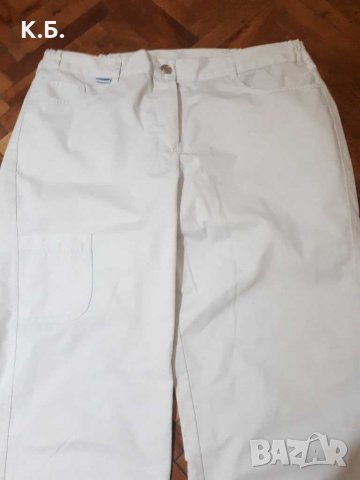 Бял работен панталон р-р 42, снимка 1 - Панталони - 33361767