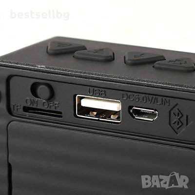 Компактна безжична стерео Wireless Bluetooth колона радиоприемник USB AUX Micro SD карта за телефон, снимка 8 - Слушалки и портативни колонки - 17347215