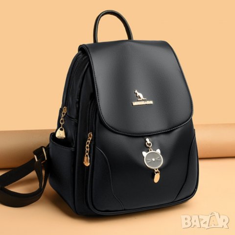 Дамска раница Lyan Black, снимка 2 - Раници - 40298506