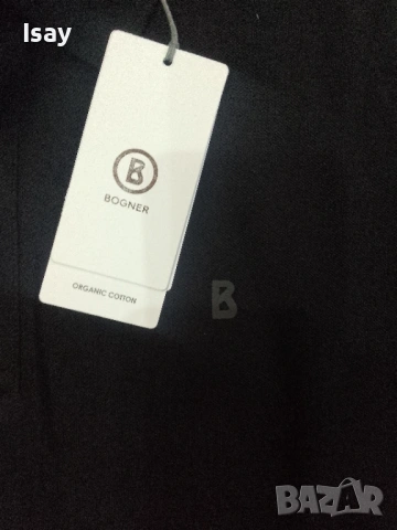 Мъжка тениска БОГНЕР Л последен размер в черен цвят , снимка 5 - Тениски - 53202750