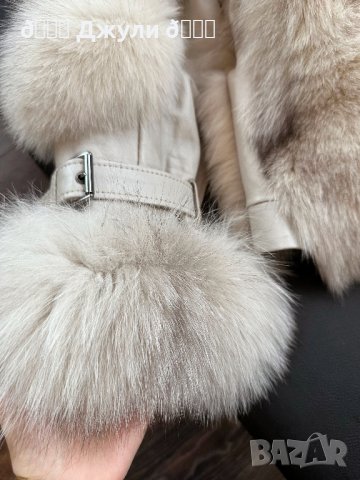 Палто с естествен косъм от полярна лисица 2в1, снимка 5 - Палта, манта - 42565077