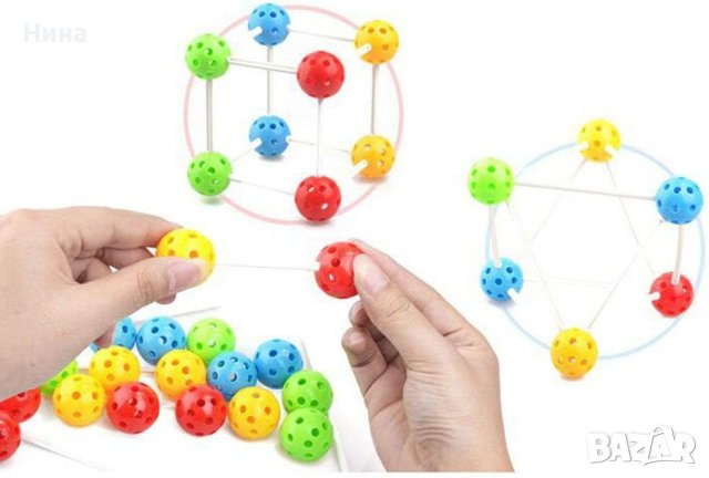 Конструктор за пространствени фигури , снимка 6 - Конструктори - 43626323