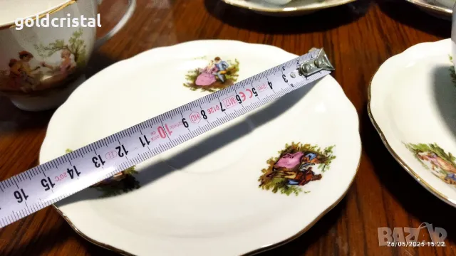 Стар полски порцелан чаши за чай кафе , снимка 4 - Антикварни и старинни предмети - 50437087