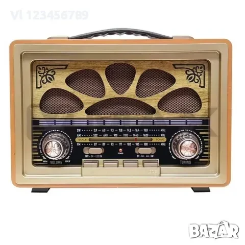 Ретро радио с FM, AM и SW3, MP3, Bt - Мeier M-2022, снимка 3 - Bluetooth тонколони - 50826320