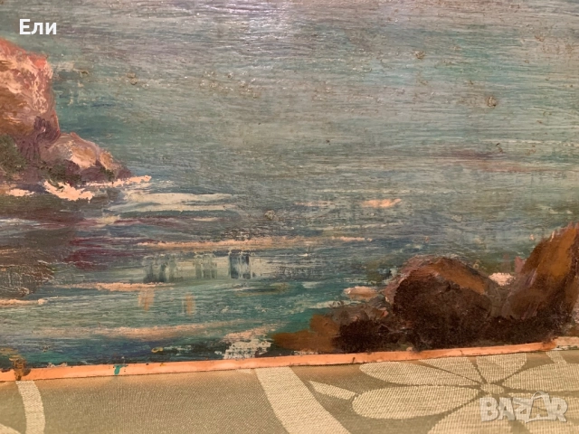 Маслена картина, български маринист, снимка 5 - Картини - 52553423