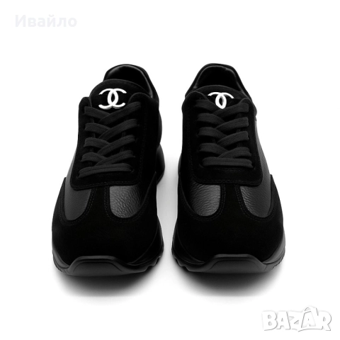 Дамски черни обувки от естествена кожа с изчистен силует, снимка 2 - Дамски ежедневни обувки - 52367859